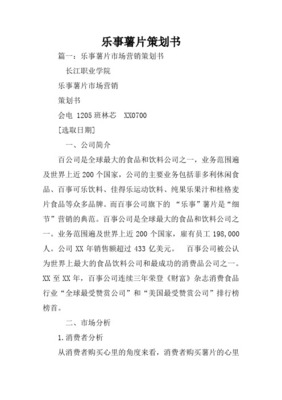 乐事品牌经济贸易咨询策划书 深耕市场与价值共创